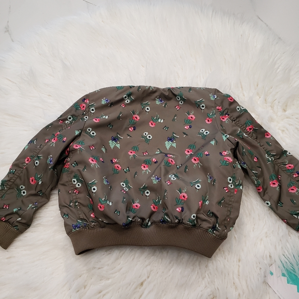 H&M USA 4-5 Youth Floral Print Jacket - Picture 7 of 14